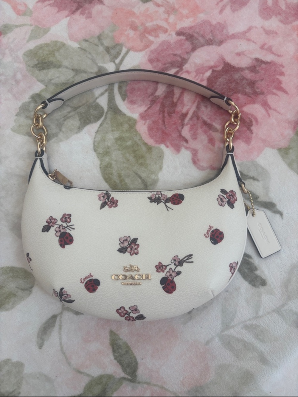 Coach Mini Payton with Floral Ladybug Print